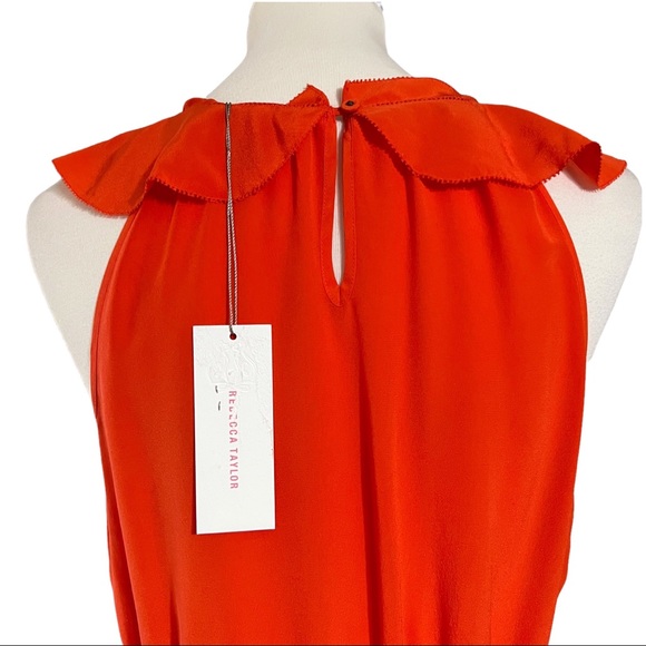 Rebecca Taylor Oh What A Night Silk Ruffle Dress - Picture 9 of 12